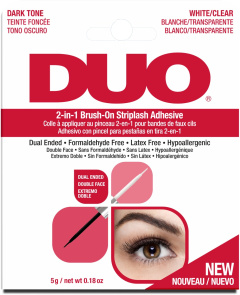 Ardell Duo 2-in-1 Brush-On Striplash Adhesive Dark/White/Clear