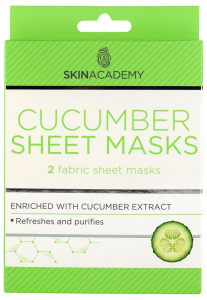 Skin Academy Sheet Mask Cucumber (2pcs)