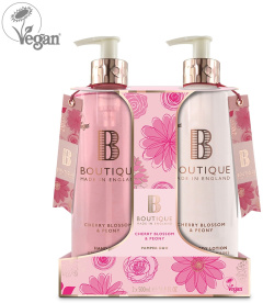 Boutique Hand Duo Gift Set Cherry Blossom & Peony