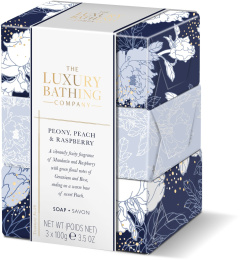 The Luxury Bathing Company Gift Set Peony, Peach & Raspberry Gentle Cleansing Tro