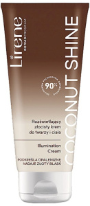 Lirene Perfect Tan Coconut Shine Illuminating Body & Face Cream (150mL)