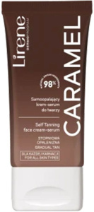 Lirene Perfect Tan Self Tanning Face Cream-Serum Caramel (50mL)