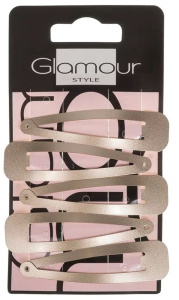 Glamour Hair Clip Large Gold (5pcs)