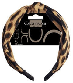 Glamour Headbands Wide With Leopard Print