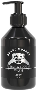 Beard Monkey Hair & Body Wash Licorice (250mL)