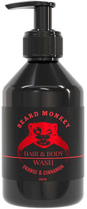 Beard Monkey Hair & Body Wash Orange & Cinnamon (250mL)
