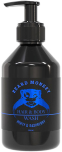Beard Monkey Hair & Body Wash Minty & Raspberry (250mL)