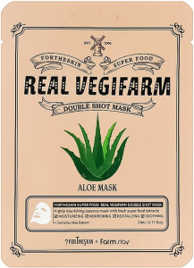 forTheSkin Super Food Real Vegifarm Double Shot Mask (23mL) Aloe