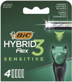 BIC Flex 3 Hybrid Sensitive Blades (4pcs)