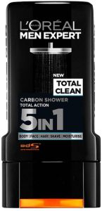 L'Oreal Paris Men Expert Shower Gel Total Clean 5in1 (300mL)