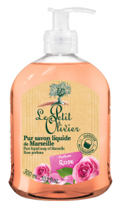 Le Petit Olivier Pure Liquid Soap of Marseille Rose (300mL)