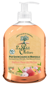 Le Petit Olivier Pure Liquid Soap Of Marseille Peach (300mL)