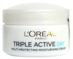 L'Oreal Paris Triple Active Multi-protection Moisturiser Day Cream (50mL) Normal and Combination Skin