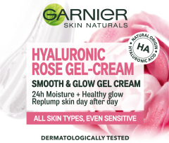 Garnier Hyaluronic Rose Smoothing Gel-Cream with Organic Rosehip Oil (50mL)