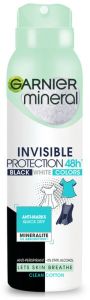 Garnier Mineral Invisible Black White Colors Cotton Spray Deodorant (150mL)