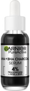 Garnier Pure Active AHA+BHA Charcoal Anti-Imperfection Serum (30mL)