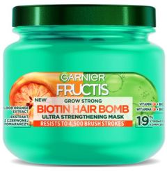 Garnier Fructis Grow Strong Biotin Hair Bomb Strengthening Hair Mask (320mL)