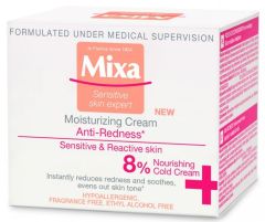 Mixa Anti-Redness Moisturizing Cream for Sensitive and Reactive Skin (50mL)