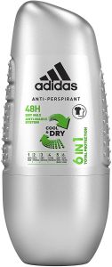 Adidas Cool & Dry 6in1 Roll-On Deodorant (50mL)