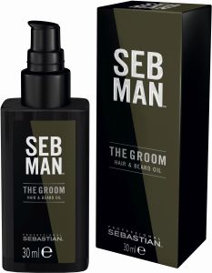 Sebastian Professional SebMan The Groom Hair & Beard Oil (30mL)