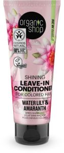 Organic Shop Shining Leave-In Conditioner For Colored Hair Water Lily & Amaranth (75mL)