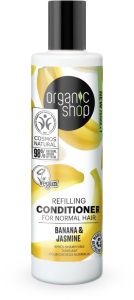 Organic Shop Refilling Conditioner For Normal Hair Banana & Jasmine (280mL)