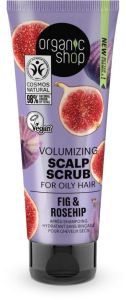 Organic Shop Volumizing Scalp Scrub For Oily Hair Fig & Rosehip (75mL)