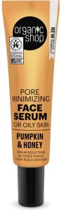 Organic Shop Pore Minimizing Face Serum for Oily Skin Pumpkin and Honey (30mL)