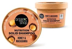 Organic Shop Nutrition Solid Shampoo Honey & Macadamia (60g)