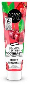 Organic Shop Cavity Protection Toothpaste Cherry And Pomegranate (100g)