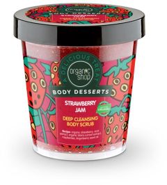 Organic Shop Body Desserts Strawberry Jam Deep Cleansing Body Scrub (450mL)