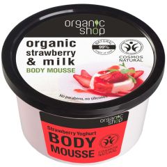 Organic Shop Stawberry & Milk Body Cream (250mL)