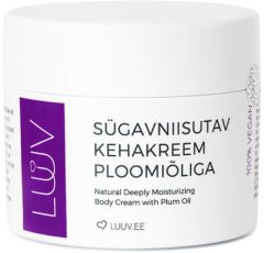 LUUV Deeply Moisturizing Body Cream with Plum Oil (200mL)