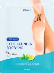 STAY Well Exfoliating & Soothing Heel Mask Peppermint & Lime (1pair)