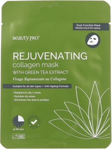 BeautyPro Collagen Mask Rejuvenating Green Tea