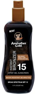 Australian Gold SPF 15 Spray Gel with Bronzer (100mL)