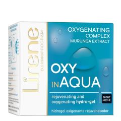 Lirene Night Moisturizing Cream with Oxygen Complex OXY in Aqua for Normal Skin (50mL)