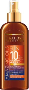 Eveline Cosmetics Amazing Oils Sun Care Oil With Tan Accelerator SPF10 (150mL)