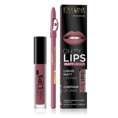Eveline Cosmetics OH! My Lips Liquid Matt Lipstick & Lip Liner No. 06 Cashmere Rose