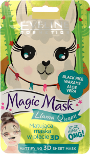 Eveline Cosmetics Fabric Face Mask Magic Mask Llama