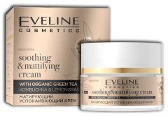 Eveline Cosmetics Organic Gold Soothing & Mattifying Cream With Organic Green Tea (50mL)