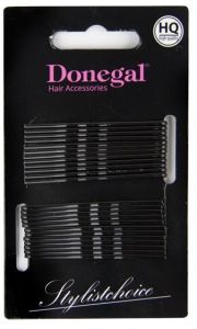 Donegal Hair Grips Black (24pcs)