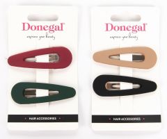 Donegal Triangular Hair Clip Matte 6.3cm (2pcs)
