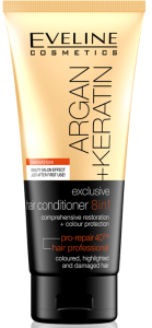 Eveline Cosmetics Argan + Keratin Hair Conditioner 8in1 (200mL)