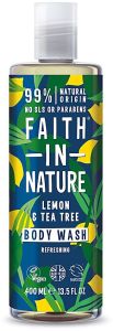 Faith in Nature Lemon & Tea Tree Refreshing Shower Gel/Foam Bath (400mL)