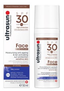 Ultrasun Tan Activator Face Gel SPF30 (50mL)  