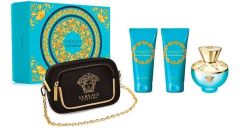 Versace Dylan Turquoise EDT (100mL) + SG (100mL) + BL (100mL) + Cosmetic Bag