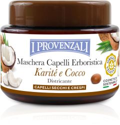 I Provenzali Shea Butter Silky Mask Shea and Coconut, Dry and Frizzy Hair (200mL)