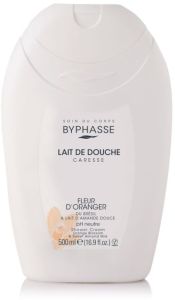 Byphasse Caresse Shower Cream Orange Bloosom and Sweet Almond Milk (500mL)
