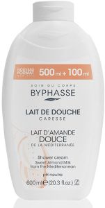 Byphasse Shower Cream Sweet Almond Milk (600mL)